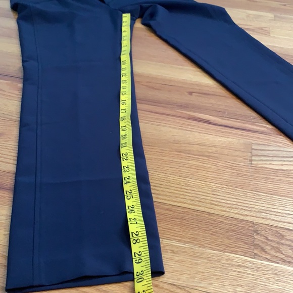 Mariella Rosario pants with silver zipper pull on 2 mock pockets. Made in Italy - Picture 3 of 9